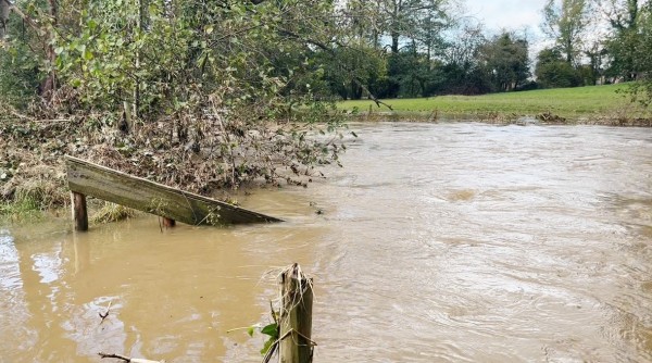 The floods have caused some damage